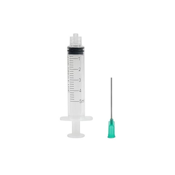Syringe 5ml with needle luer lock