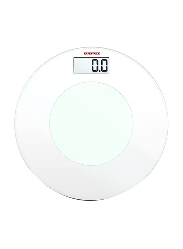 Circle Balance Digital Scale displaying weight on LCD screen