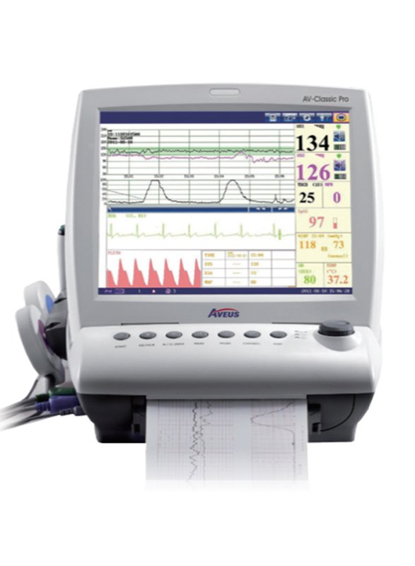 Aveus AV-Classic Pro Fetal & Maternal Monitor, White
