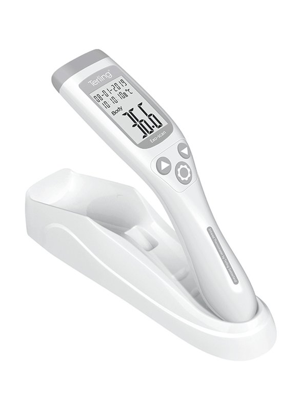 Terling Exo-Scan Non-Contact Forehead Thermometer, White