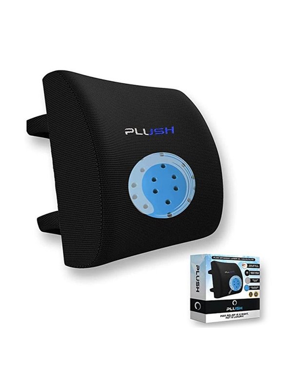 Creative Planet Gel-Infused Lumbar Support Pillow, Black