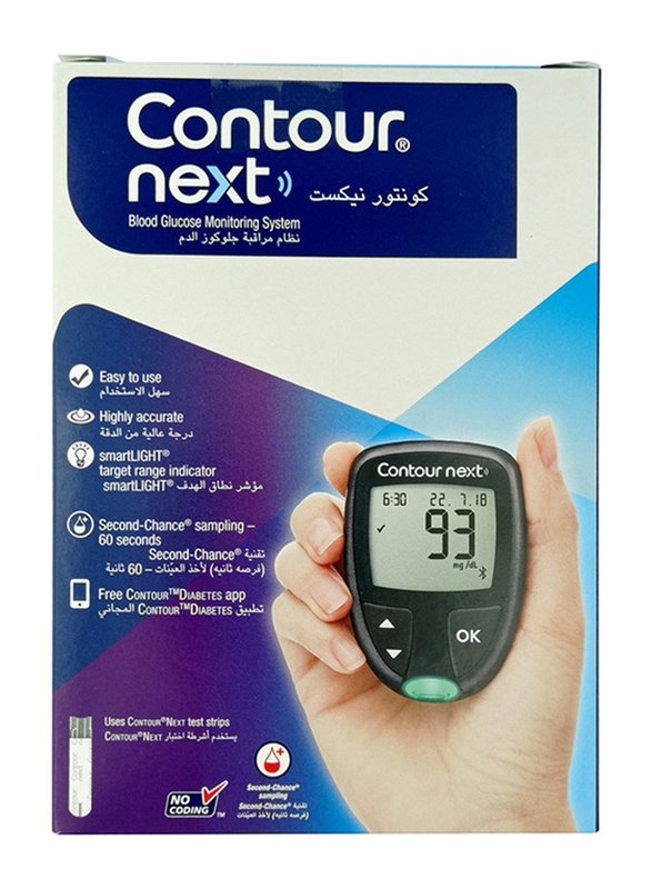Ascensia Contour Next Blood Glucose Meter, Black