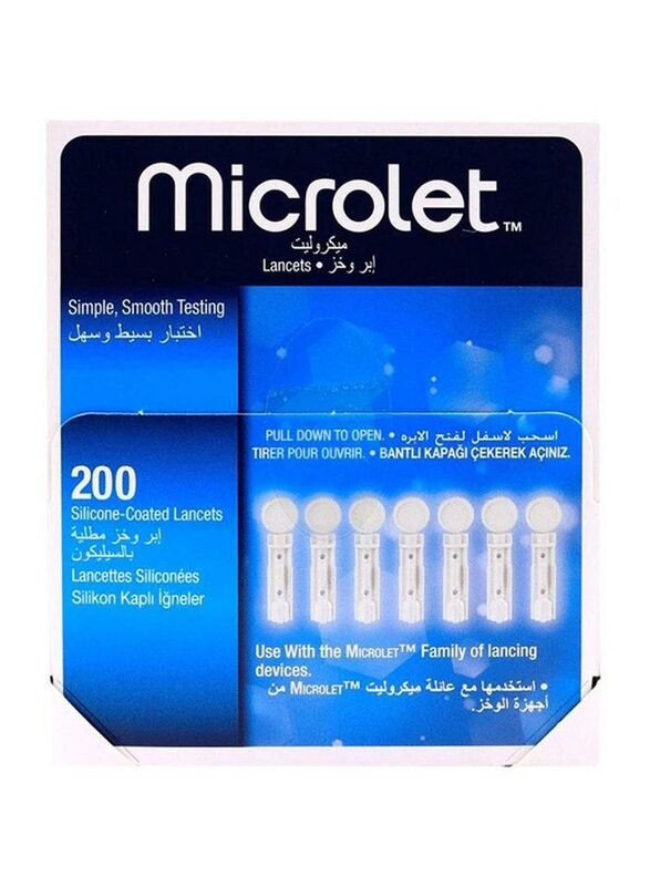 Microlet Lancets – Box of 200 Sterile Lancets