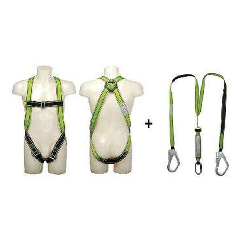 Vaultex MFK Full Body Harness with Twin Webbing Lanyard and Shock Absorber