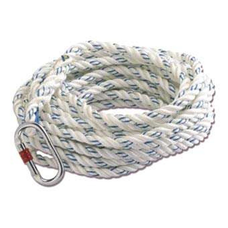 Vaultex 10.5 mm Nylon/Polyamide Braided Rope (1 Side Carabiner / 1 Side Thimble)