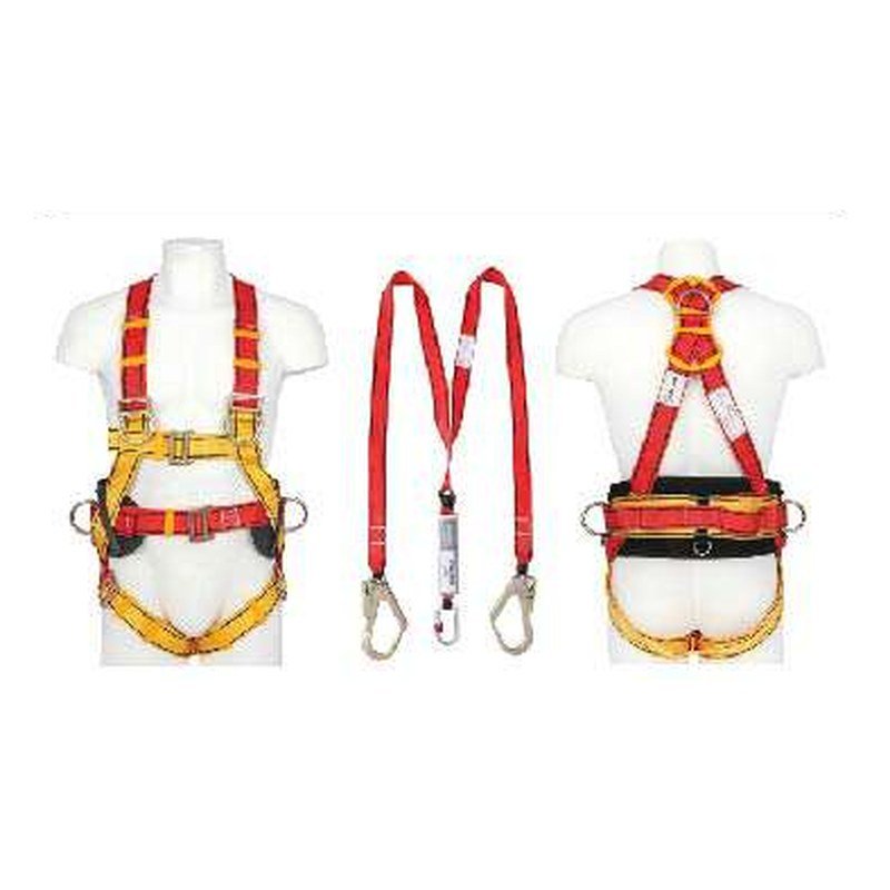 Vaultex VOM Full Body Harness with Twin Webbing Lanyard and Shock Absorber