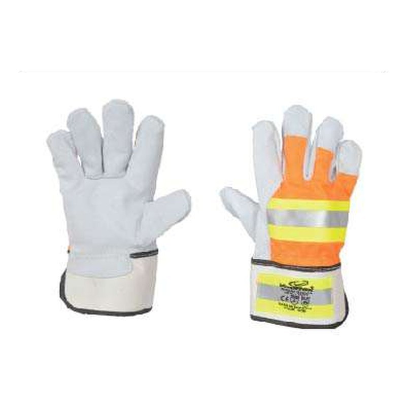 Vaultex COE Single Palm Leather Gloves with Reflective