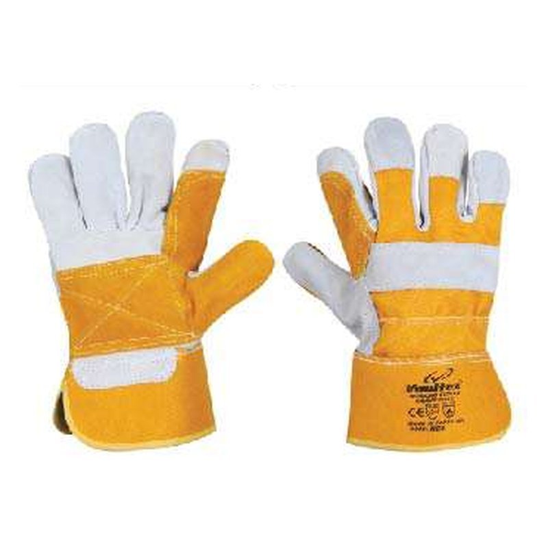 Vaultex NES Double Palm Leather Gloves
