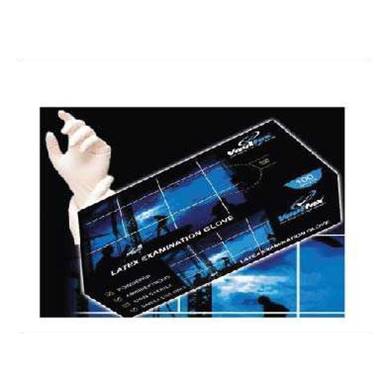 Vaultex VLEG Disposable Latex Gloves (Powdered)